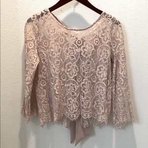 Blush Pink Lace Top